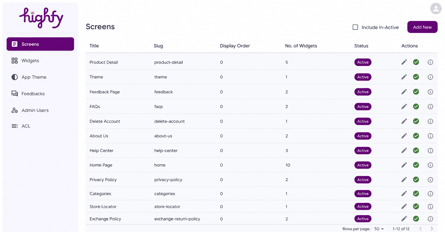 Highfy's merchant portal - live content and promotions, updated directly by the team running the store