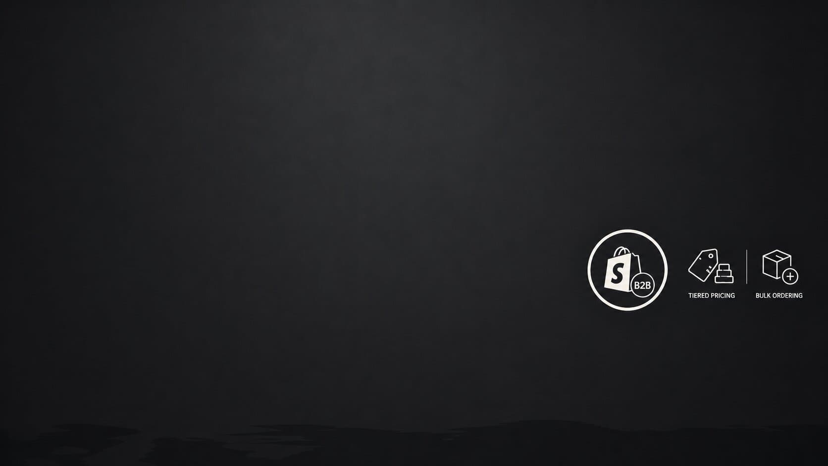 Shopify B2B and Wholesale Setup Hero